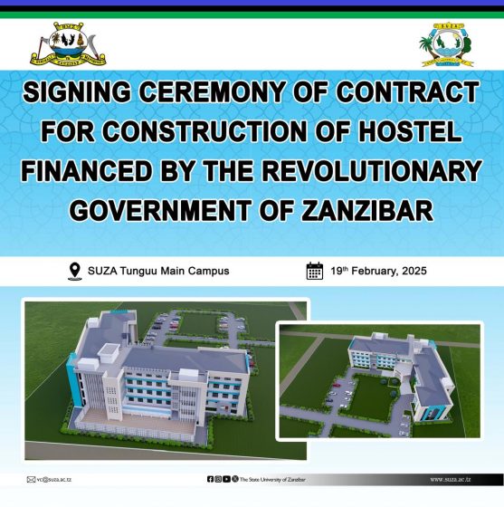 SUZA Officially Signs Contract for Government-Financed Hostel Development